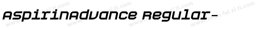 AspirinAdvance Regular字体转换
